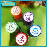 XIAZHI 5Pcs Spanish Seal, Set Award Encourage Students Teacher Seal Stamp, Portable Durable Praise C