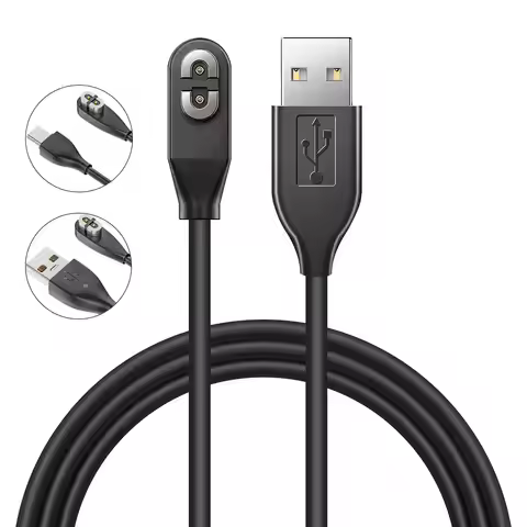 Magnetic USB Type-C Charging Cable 100cm Overload Protection Bone Conduction Headphone Charger for A