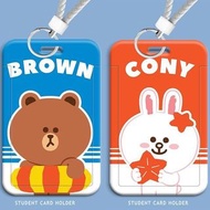 line friends 卡套 卡片套 八達通套 兔仔 pass套 證件套 收納袋 身分證套 多用途 brown choco 熊大 兔兔 雞仔 鴨仔 sally 公仔 生日禮物 送禮 家居 日用品 c