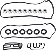 HiSport Engine Valve Cover Gasket Set - Compatible with Acura MDX RDX RL TL TSX ZDX Compatible with 