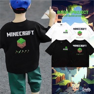 Kids  9.9 SALE  ® เสื้อยืดเด็ก Oversize รุ่น Mine Creeper สีดำ ขาว แนวสตรีท Boy&amp;Girl เด็กผู้ชาย หญิง Kols