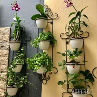 STANDING POT DINDING ANGGREK + BONUS POT / RAK BUNGA BESI TEMPEL DINDING MURAH