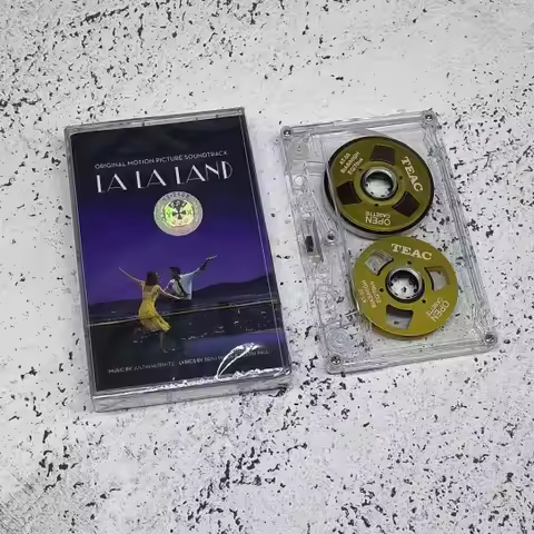 La La Land Emma Stone Music Magnetic Tape City of Stars Album Metal CD Cassettes Cosplay Walkman Rec