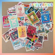 Vintage Poster stickers ephemera
