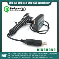 QC3.0 DMW-BLG10 BLE9 Dummy Battery DMW-DCC11 DC Coupler & Power Bank USB Cable for PANASONIC DMC-GF3