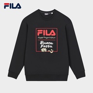 [ CNY Collection ] FILA CORE WHITE LINE ORIGINALE Men's Pullover Sweater in Black