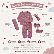 Newborn Bundle Package: Long Sleeve Swaddle Set Newborn Baby Girl SartakiBANDO