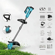 PINSEN 28000RPM Cordless Weed Wacker 96V Lithium Battery Grass Cutter 10 Replaceable Blades Adjustab