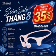 Mojawa RunPlus Swimming Headphones Pink – Waterproof-32GB–Bone Conduction Headphones, Gym, Swimming,