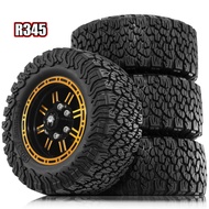 4pcs 90mm 12mm Hex Metal 1.9'' Beadlock Wheels And Crawler Tires Wheels For 1/12 MJX H12Y For MN-128