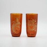 龍鳳雙層玻璃杯