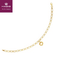 HABIB Oro Italia 916 Graffetta Gold Bracelet, 916 Gold GW37690321