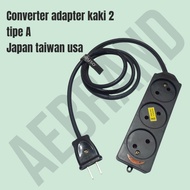 AEBDG Japanese Electrical PLUG 2 pin Taiwan America Canada China Thailand Vietnam TRAVEL ADAPTER US 