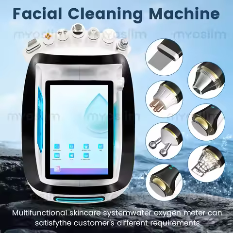 New Water Dermabrasion Oxygen Ice Blue Smart Jet Aqua Peel Small Bubble Skin Cleansing Device facial