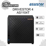 ASUSTOR AS1104T DRIVESTOR 4 BAY NAS Realtek RTD1296 Quad-Core 1.4Ghz CPU, 2.5GE, 1GB DDR4 Memory