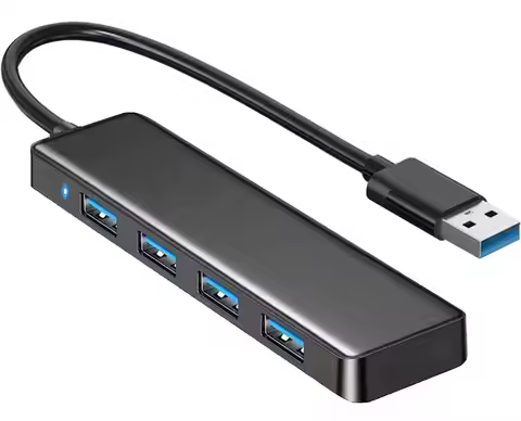 USB 2.0 Hub, VIENON 4-Port USB Hub USB Splitter USB Expander for Laptop, Xbox, Flash Drive, HDD, Con