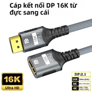 16K DisplayPort Nam Đến Nữ Cáp Nối Dài 54Gbps DP 2.1 Đến DP Cho PC TV Laptop Màn Hình Máy Chiếu 8K 6