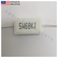 2 PCS 68K ±5% 5W, Axial Lead Through Hole Wirewound Cement Resistor (5W68KJ)