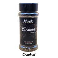 Sarawak Black Pepper/ Lada Hitam Sarawak 60g (Cracked/ Ground)
