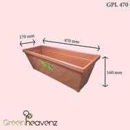 GHZ - GAFRI GPL470 GPL670 Flower Plastic Planter Pot Pasu Bunga Panjang Plastik