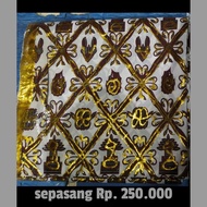 kain batik jarik sidomukti seserahan latar putih prada emas