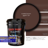 18 Liter - SCARLET BROWN GG241124, Easy Paint All Surface for interior & exterior wall, wood and ste