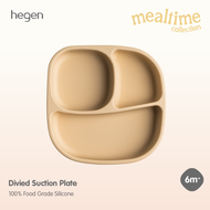 Hegen ชามอาหารสำหรับเด็ก จานหลุม Divided Suction Plate Silicone Taupe