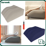 SERENDI Knee Cushion, Swelling Hip Foot Trapezoidal Inflatable Leg Pillow, Portable Flocking Swellin