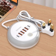 50W USB Charger Multi Ports Power Strip Socket Fast Charging Travel Charger For iPhone Samsung Xiaom