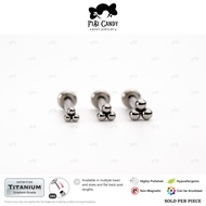 FiBiCandy TPL0023 Triple Bead ASTM F136 Implant Grade Titanium Piercing Earring Ball