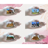 OHANA .. CHURCH SMALL ACRYLIC KEYCHAIN DESIGN (ILOCOS SUR, ILOILO, LAGUNA)