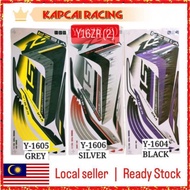 YAMAHA Y16ZR Y16 ZR 155 ( 2 ) STIKER STICKER 2 BODY COVER SET STRIPE (2) COVERSET STRIKE BLACK HITAM GREY SILVER