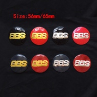 #RO☸☎►Huish Ready Stock4pcs 56mm/65mm BBS Logo Car Wheel Center Hub Cap Emblem Badge Stickers for S
