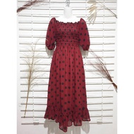 Cottagecore Gothic Dress Vintage Polka New