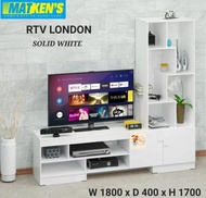 Meja TV Uk 180cm - Buffet Rak TV Minimalis - Rak Serbaguna Tinggi 170cm RTV London - Medan