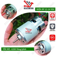 Motor 775 12v brushless gear reduction, motor 775 12v gear reduction round shaft D 5mm cut out 100% 