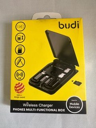 Budi WL515WB 5W wireless charger, 5W Wireless Charger Multi-functional box 6in1 Cable+SIM KIT TF-car