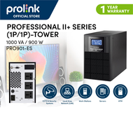 Prolink PRO901ES 1000VA / 900W Pure Sine Wave Online UPS Power Backup Battery Uninterruptible Power 