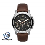 Fossil  FS4813 Grant Chronograph Brown Leather Men's Watch