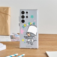 湯姆貓與傑利鼠矇眼遊戲防摔透明SAMSUNG手機殼