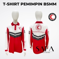 Tshirt Pemimpin BSMM PBSM Kelabu Persatuan Bulan Sabit Merah Malaysia Red Cresent