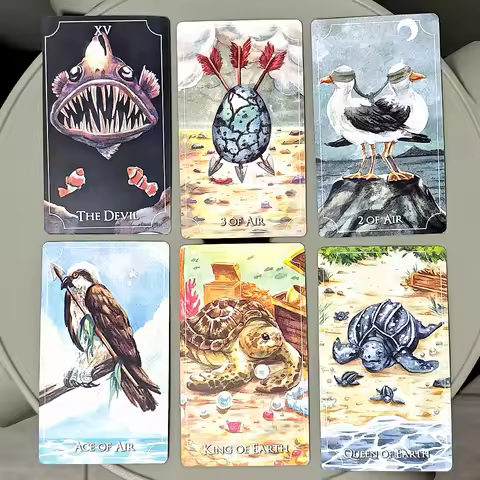 10.3*6cm Healing Waves Tarot 78 Pcs Tarot Cards Combine The Healing Aspect of Mother Nature and Art 