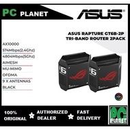 ASUS RAPTURE GT6B-2P / GT6W-2P  TRI-BAND ROUTER 2PACK / AX10000 / BLACK / WHITE