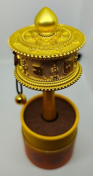 西藏 藏傳佛教 轉經筒 轉經輪 連 布達拉宮3D唐卡 送藏紅花茶