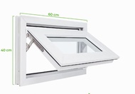 Kusen Jendela Swing Alumunium Kaca Mati Kamar Mandi Dapur