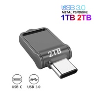 Metal USB 3.0 2TB Pen Drive USB C Port High Speed 1TB U Disk Mini Waterproof Flash Drive 2TB Memory Stick for Phone PC MacBook