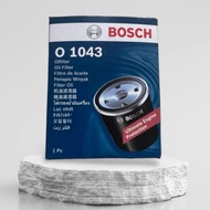 กรองน้ำมันเครื่อง BOSH เบอร์ O 1043 Toyota 24Valve ใช้กับ Camry 2.0 2.4 Sxv20 Acv30 Acv40 Wish ใช้กับ SUZUKI Swift 1.5 BOSCH