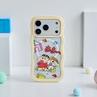 蠟筆小新像素小新與小葵雲朵波波MagSafe iPhone手機殼
