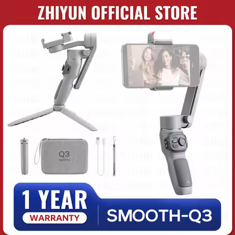 ZHIYUN Official SMOOTH Q3 Gimbal Smartphone 3-Axis Phone Gimbals Portable Stabilizer for iPhone 14 p