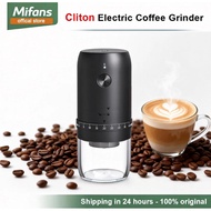 Cliton Electric Coffee Grinder | Wireless & Portable | 40 Grind Settings | Ceramic Burr | Type-C
